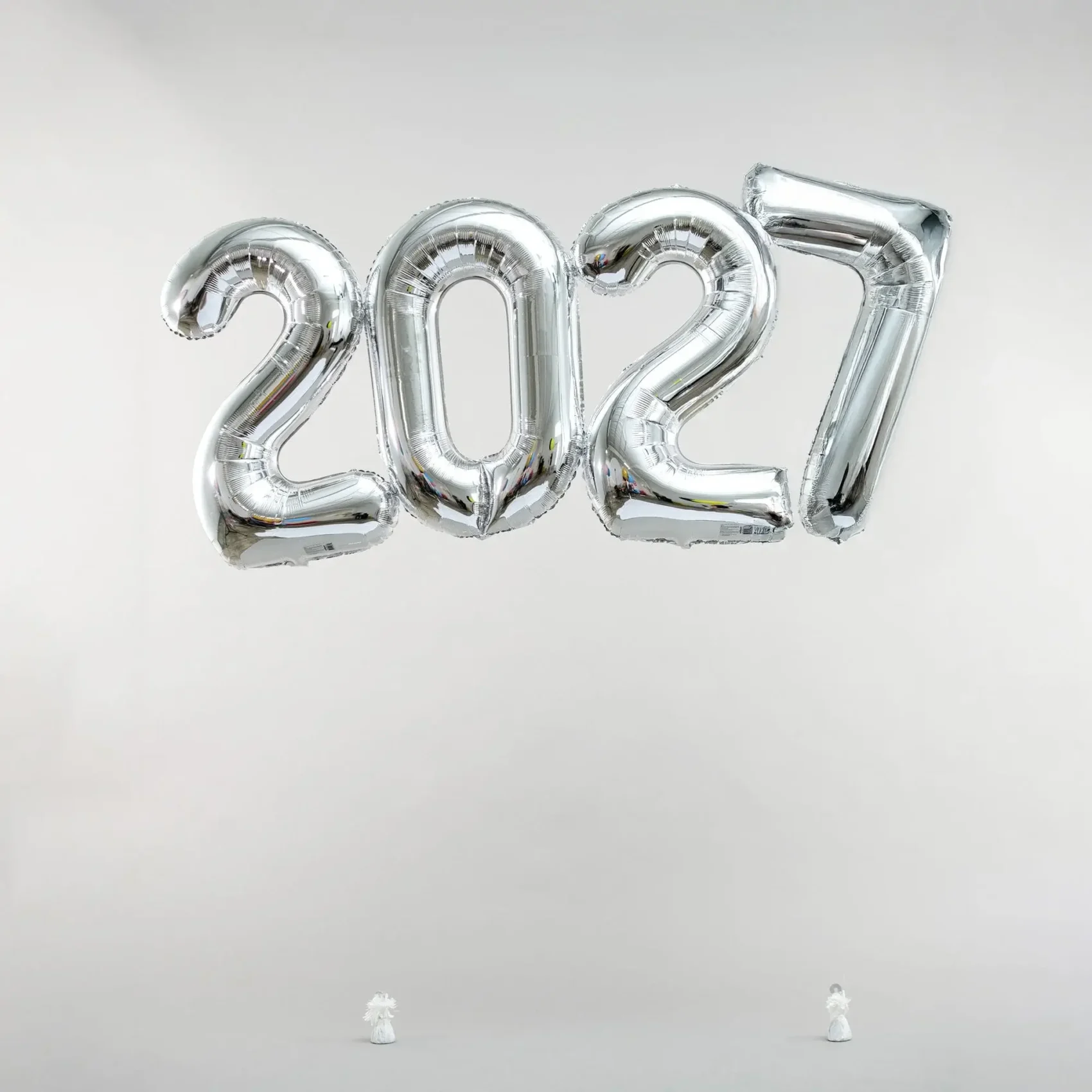 New Year Number Balloons