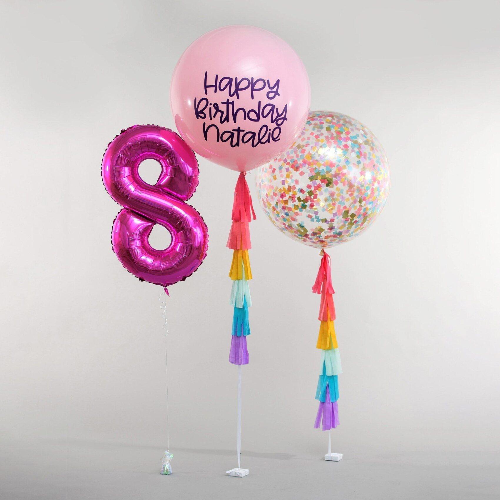 Birthday Package with Number - Rainbow Bright