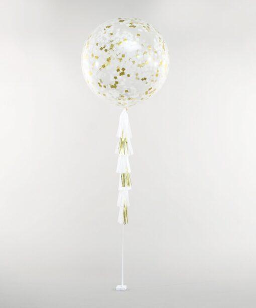 White & Gold Confetti BAB